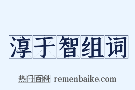淳于智组词是什么意思的图片
